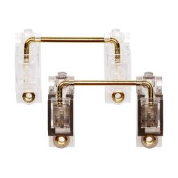 Cloglide-Vis Pcb Plaqué Or Transparent V3 Stabilisateur pour Clavier Mécanique Transparent Noir