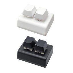 BRICOLAGE Clavier Macro 2 Clés Personnaliser Raccourci Clavier Mécanique Programmable Mini Clavier
