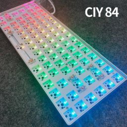 Kit de clavier mécanique bricolage personnalisé avec cadre central en métal rétro-4.2 RVB RVB CIY84