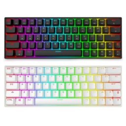 GK64 – interrupteur optique Gateron filaire 60% rétroéclairage rvb clavier Programmable pour PC