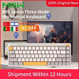 Ata iiw ART-Clavier mécanique filaire usb pour PC de bureau rétro-éclairage multi-système Z680 68