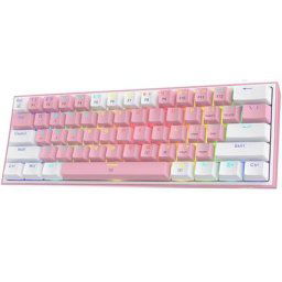 Redragon Fizz K617 clavier de jeu mécanique filaire rvb 61 touches capuchons de touches de couleur