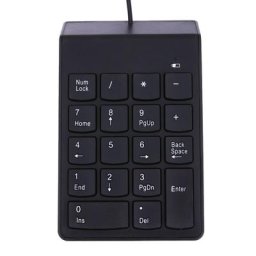 Clavier numérique filaire de petite taille 18 touches pour ordinateur portable tablette
