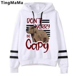 Capibara Anime Japanese Smile Sweats à capuche pour hommes pull d'hiver vêtements pour hommes
