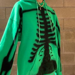 Wsevypo – sweat à capuche imprimé squelette pour femmes pull ample Hip Hop Streetwear haut à