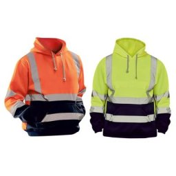 Sweat à capuche Hi Vis pour homme pull de sécurité streetwear travail en bord de route urgence