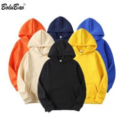 BOLUBAO – sweat à capuche de couleur unie pour homme vêtement de marque décontracté nouvelle
