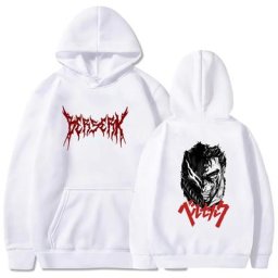Berserk Guts – sweat à capuche japonais pour homme et femme pull-over Hip hop imprimé yeux style