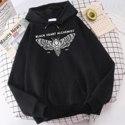 Sweats à capuche College Black Coussins Alchemist pour hommes vêtements de sport décontractés