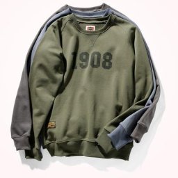 Sweats à capuche College lettre lourde pour hommes simple délavé vieux original simple manches