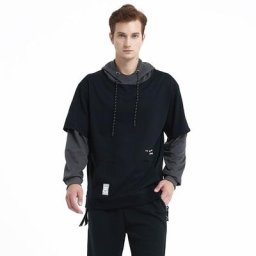 Sweat à capuche en coton pour homme style Hip Hop Streetwear décontracté à la mode coloré