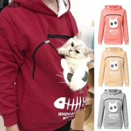 Sweat à capuche pour les amoureux des chats sweat à capuche kangourou pulls de patte d'animal de