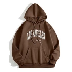 Sweat à Capuche avec Poche pour Femme Hip Hop Grunge KubANGELES Lettre Imprimée Proximité