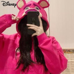 Disney-Sweats à capuche dessin animé ours Lotso pour femmes Y2K Vêtements Harajuku coréens Pulls