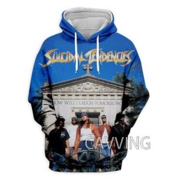 Sweat-shirt à capuche Harajuku pour homme et femme impression 3D tendance suicide
