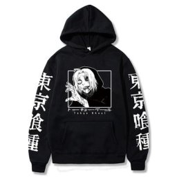 Tokyo Ghoul – sweat à capuche imprimé dessin animé japonais pour homme Style Hip Hop Streetwear