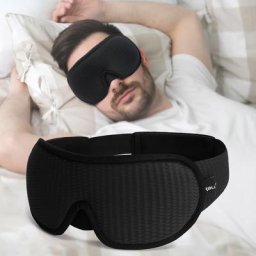 Masque de sommeil léger 3D pour les yeux aide au sommeil doux pour les voyages respirant pour la