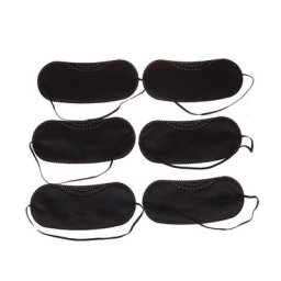 Masque de voyage pour les yeux pour hommes et femmes accessoire de bonne qualité noir idéal pour