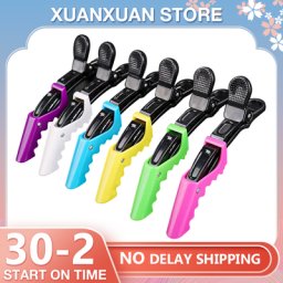 Pince à cheveux en plastique pour femme outil de coiffure pince crocodile épingle à cheveux mode