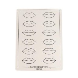 Maquillage Permanent en 3D 1 pièce 15x20 CM pour s'entraîner au tatouage lèvres vierges fausse