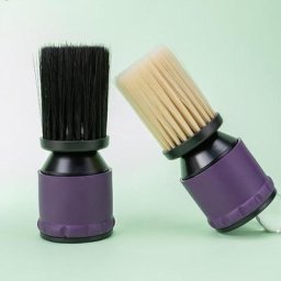 Plumeau de brosse de barbier doux professionnel brosses de balayage de cheveux avec poignée