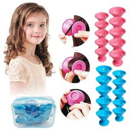 Bigoudi en silicone sans chaleur en caoutchouc souple pour filles pinces à cheveux torsadées pas