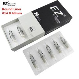 EZ Revolution – cartouches d'aiguilles de tatouage rondes #14 0.40mm 7.0mm très serrées pour