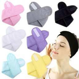 Bande de sauna de maquillage pour cheveux ajustable pour spa lavage rond du visage accessoires