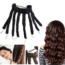 Bigoudi poulpe pour cheveux bande de cheveux à friser sommeil pas de chaleur éponge fer