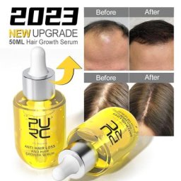 PURC-Sérum de Croissance Capillaire pour Homme et Femme Produits Capillaires Traitement contre la
