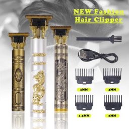Tondeuse à cheveux électrique T9 vintage pour hommes machine à couper les cheveux barbier