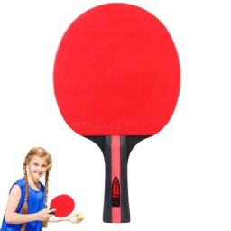 Raquette de ping-pong professionnelle raquette de tennis de table robuste poignée en caoutchouc