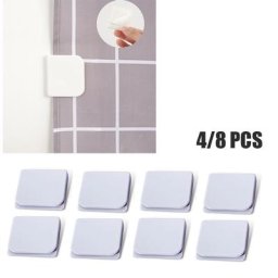 Clips pour Rideau de Douche Crochet pour la Maison Accessoire de Toilette 4/8 Pièces