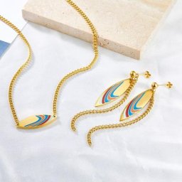 LUXUKISSKIDS-Ensembles de bijoux en forme de plantes motif coloré breloques pour cuir chevelu
