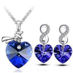 Coeurs necklacehort paragraphe collier pendentif boucle d'oreille charme mode jewelryet dropshipping