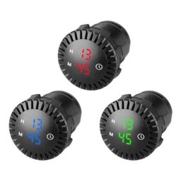 Horloge numérique tactile 24 heures étanche 12V/24V pour voiture bateau camion moto affichage