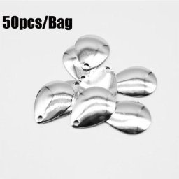 Leurre de pêche en métal avec cuillère rotative appât en dégradlisse avec paillettes 50 pièces