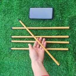 Perche rotative portable pour la pêche au rocher fibre de carbone mini-télescopique KO1513