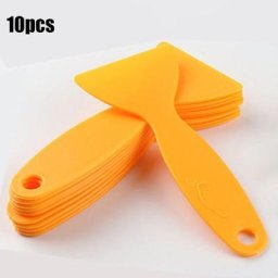 Outil de Film de voiture grattoir jaune fenêtre en verre Film de téléphone portable en plastique