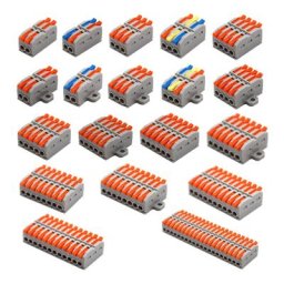 Mini connecteurs électriques de fil câble de câblage compact universel borne bout à bout