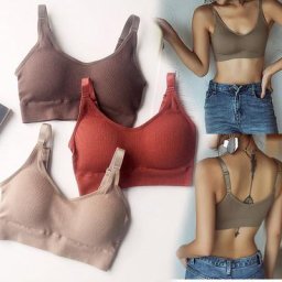 Soutien-gorge de Sport à dos en U profond soutien-gorge rembourré sans fil pour femmes gilet de