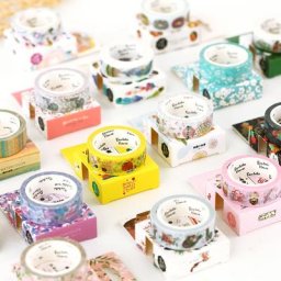 Matut-Ruban adhésif décoratif en plumes de Sakura washi tape étiquette autocollante de masquage