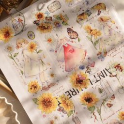 Rouleau de 5 mètres pour animal de compagnie fleur de soleil bande pour fille mignonne