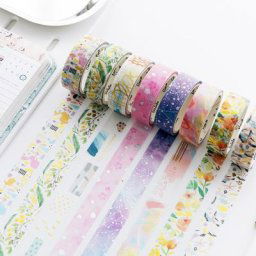 Ruban Washi à dorure colorée pour bricolage Scrapbooking autocollant étiquette ruban de masquage