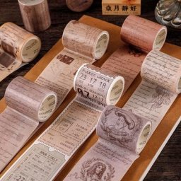 Ruban adhésif décoratif de 5cm de large étiquettes autocollantes de Scrapbooking lettres de