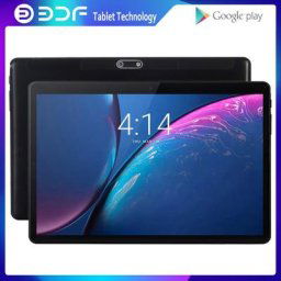 Tablette Pc de 10.1 pouces Android 9.0 5 Octa Core 4 go de RAM 64 go de ROM double carte SIM
