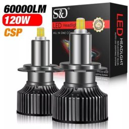 Mini lumière de sauna de voiture LED injuste lampe automatique H7 H3 H8 H11 H1 ampoules HB3