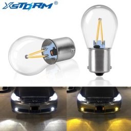 Ampoule LED 1156 BA15S P21W 1157 BAY15D P21/5W COB pour Clignotant de Voiture Lumière des Paupières