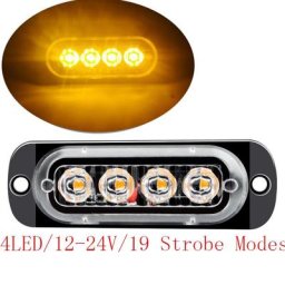 Lampe d'avertissement latérale à 4led pour citroën c-quatre c-triomphe Picasso C1 C2 C3 C4 C4L C5