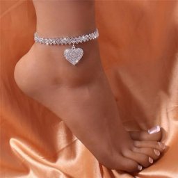 KOTiK – bracelets de cheville chaîne en strass pour femmes couleur argent/or accessoires de luxe